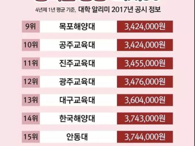 韩国的艺术类大学学费多少
