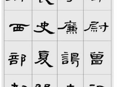 曹全碑特征是什么