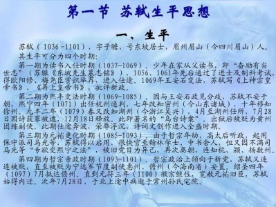 苏东坡文人